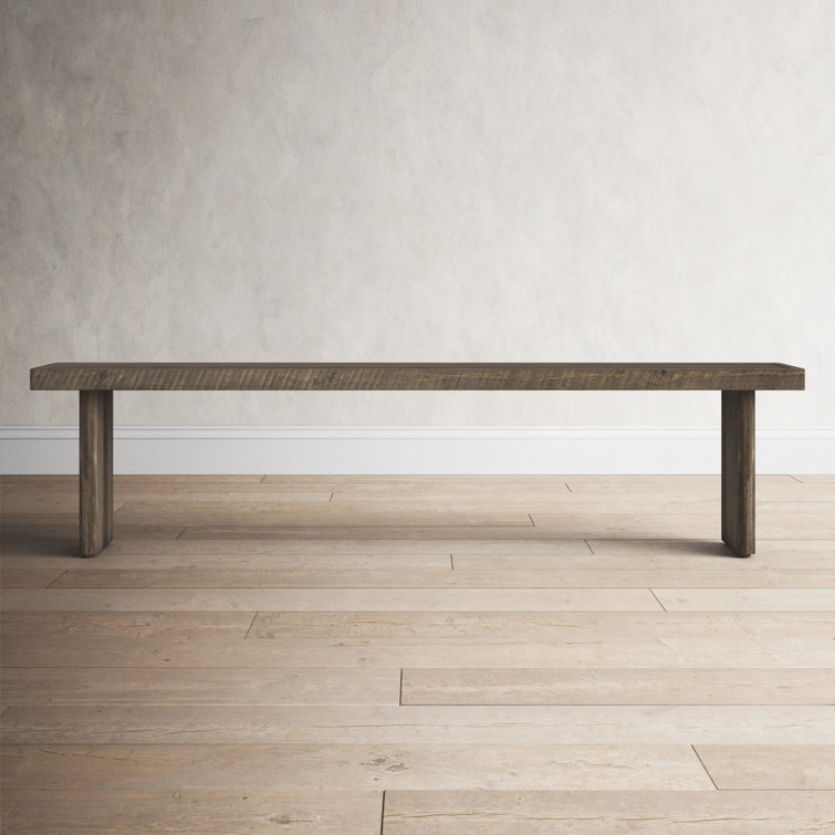 Restoration hardware store wood bench